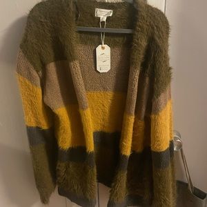 Green/Mustard Love Richie Sweater